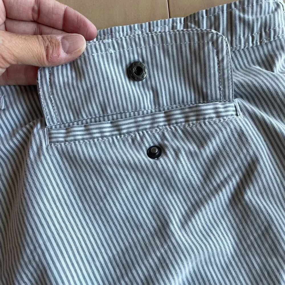 Onia Men's Blue Striped Swim Trunks - Size‎ 34